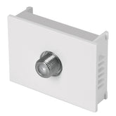 Toma de elevision blanca sin apa linea española voleck